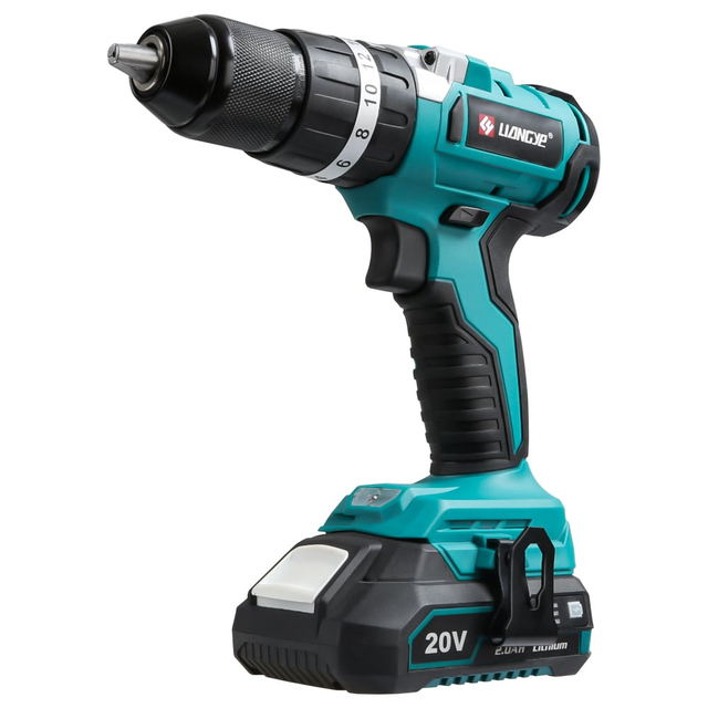 LIANGYE 20V Batteri tr&aring;dl&oslash;s Hmmer Drill 777-8SC